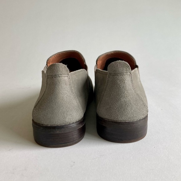 Gentle Souls Grey Suede Genuine Leather Rubber Outsole Loafers size 7 - Picture 8 of 14